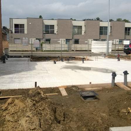 Funderingsplaat woning