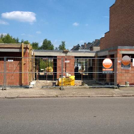 Ruwbouw gelijkvloers voltooid