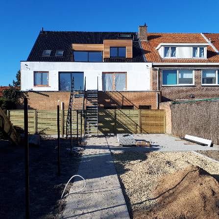 Achtergevel + tuin